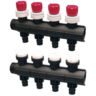 Uponor Vario PLUS Fördelare Q&E 4x20x2,0 för Golvvärme, c/c 50 mm