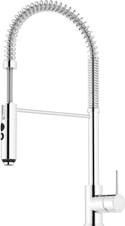 MORA IZZY Miniprofi Köksblandare med Förspolningsanordning, Krom