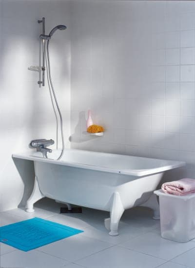 Ifö BK-PRO16 badkar 1600 mm, vit emaljerad stålplåt med bottenventil