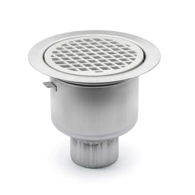 Purus Heavy 110 P botten Spygatt med rostfritt skyddslock och plastsil