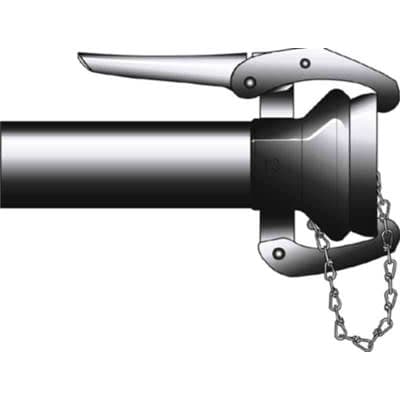 Slamsugningskoppling modell 42 DN80 med lock, kedja och hävarm, 5619911