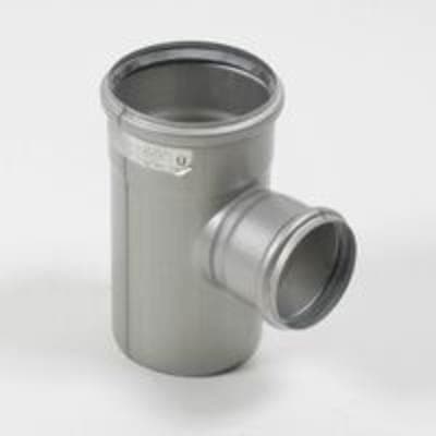 Blucher grenrör syrafast 110x75x90° rostfri muff x slätända x muff