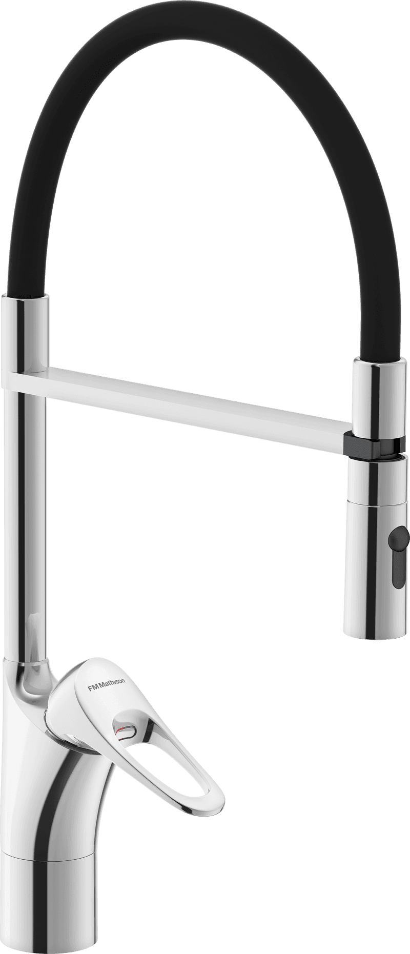 FM Mattsson 9000XE Flexi Köksblandare med löstagbar handdusch, Krom