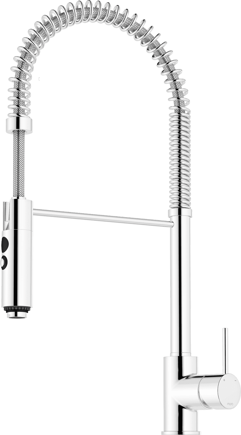 MORA IZZY Miniprofi Köksblandare med Förspolningsanordning, Krom