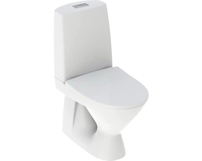 IFÖ Pala WC-stol med mjuk sits, limmat, vit, 420 mm sitthöjd S-LÅs