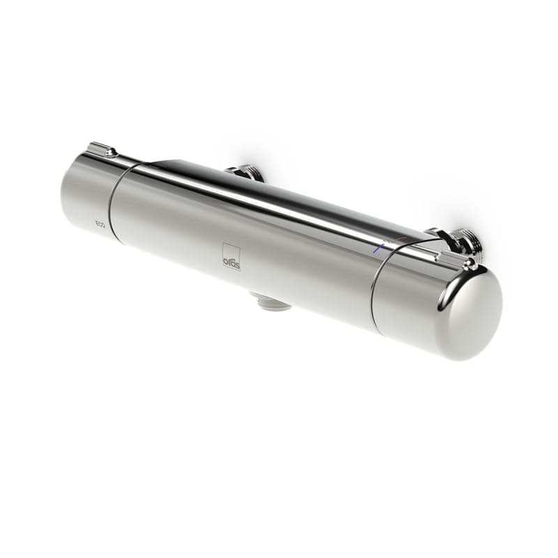 Oras Nova Duschblandare Termostat med säkerhetsspärr och Ecoflöde, Krom