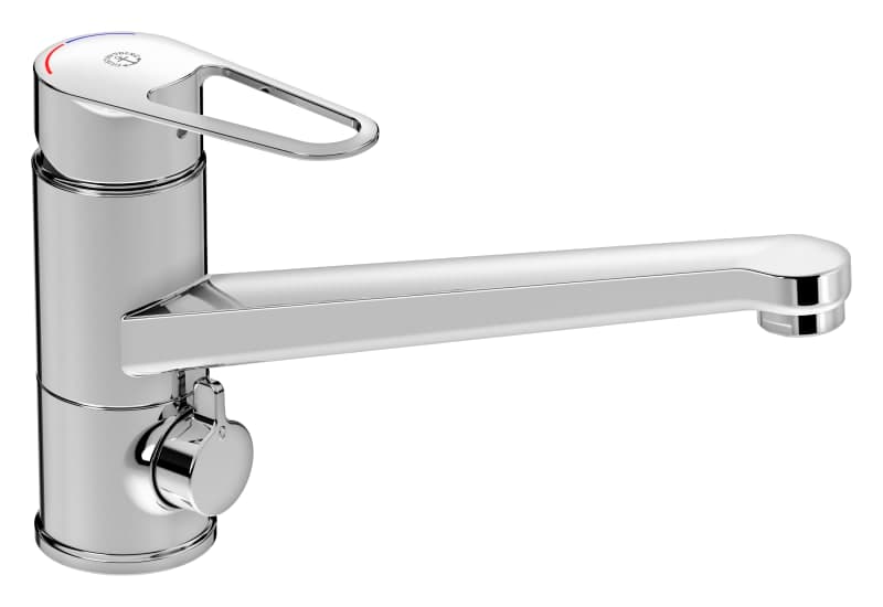 Köksblandare Nya Nautic - Låg pip, Energiklass C, förkromad, 1-grepps