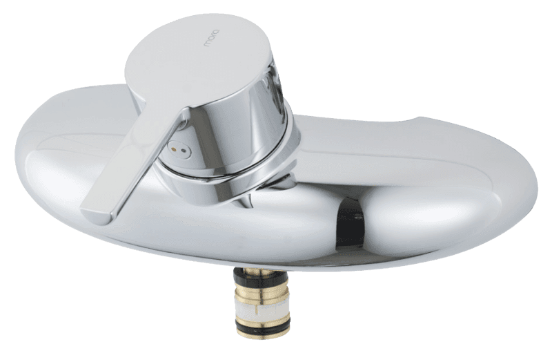 Mora MMIX W5 köks- och tvättställsblandare, förkromad, 1-grepps, väggmontage