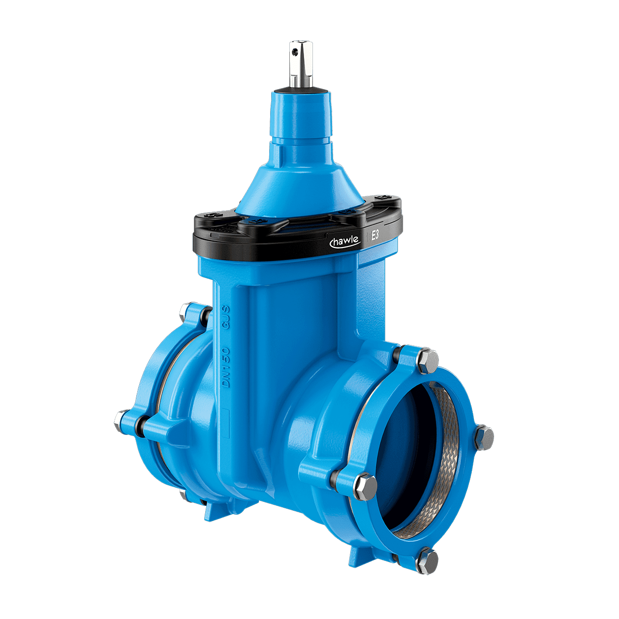 Industri Belos Kilslidventil DN50/63 PN16 Epoxibelagd - RSK 4296539