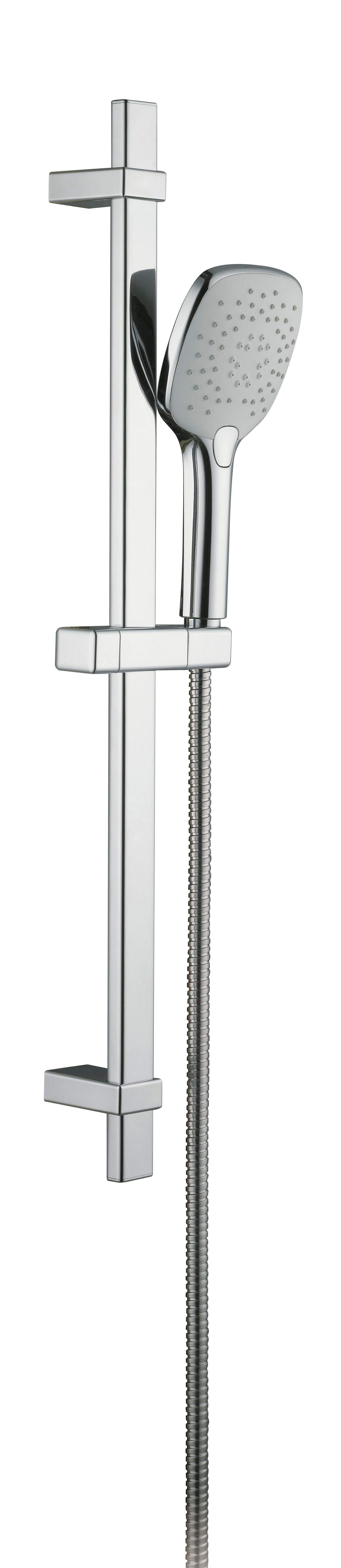 Alterna Square S1 Duschset 684 mm Krom/Vit - RSK 8320122