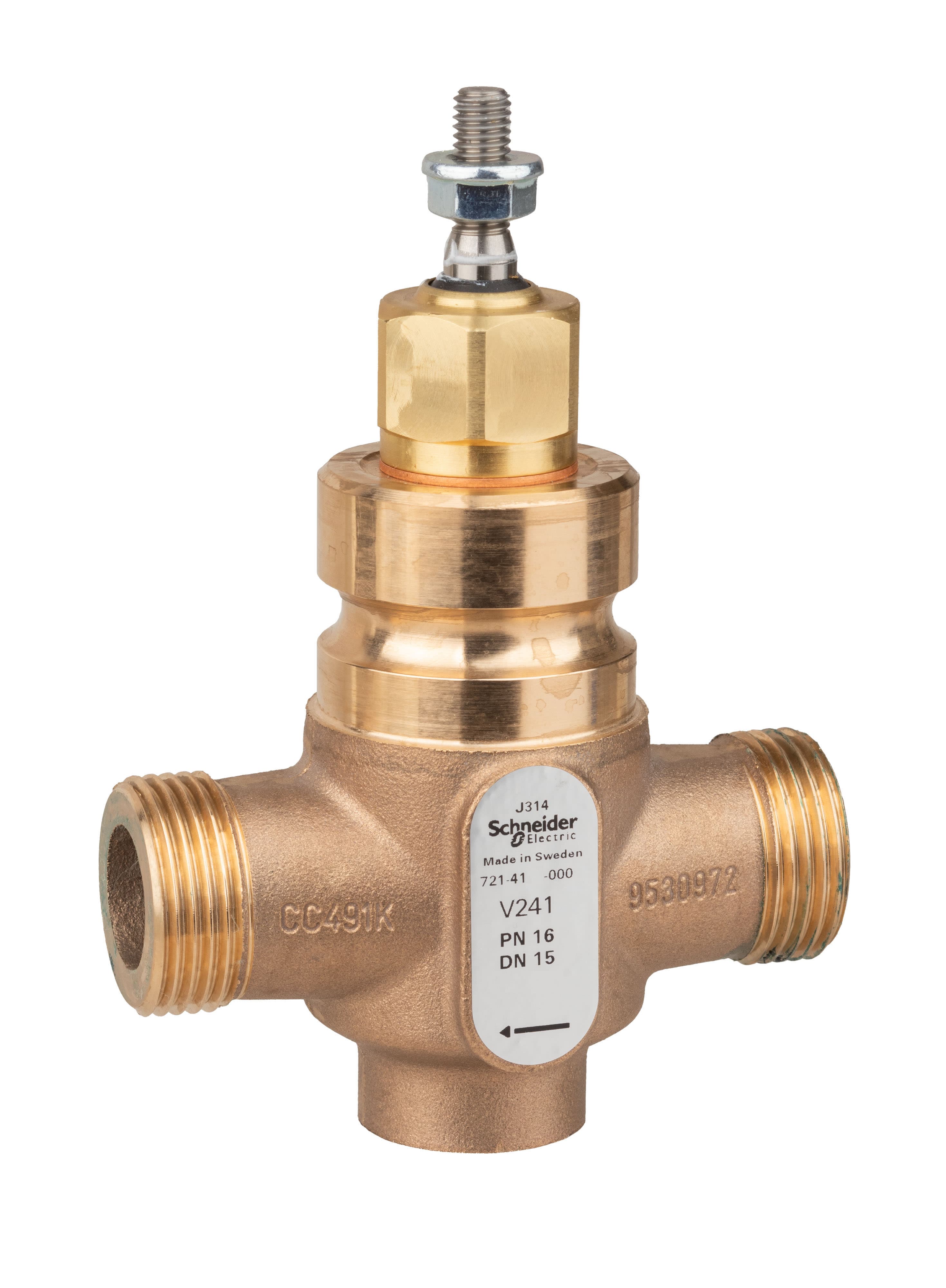 Schneider Electric Kägelventil V241.15-1,0 DN15 - Mässing, PN16 - RSK 5495121