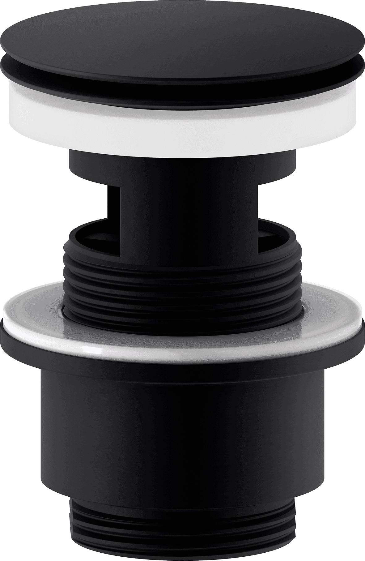 FM Mattsson 63mm Bottenventil Mattsvart Metall G32 - Tryckfunktion - RSK 8560139