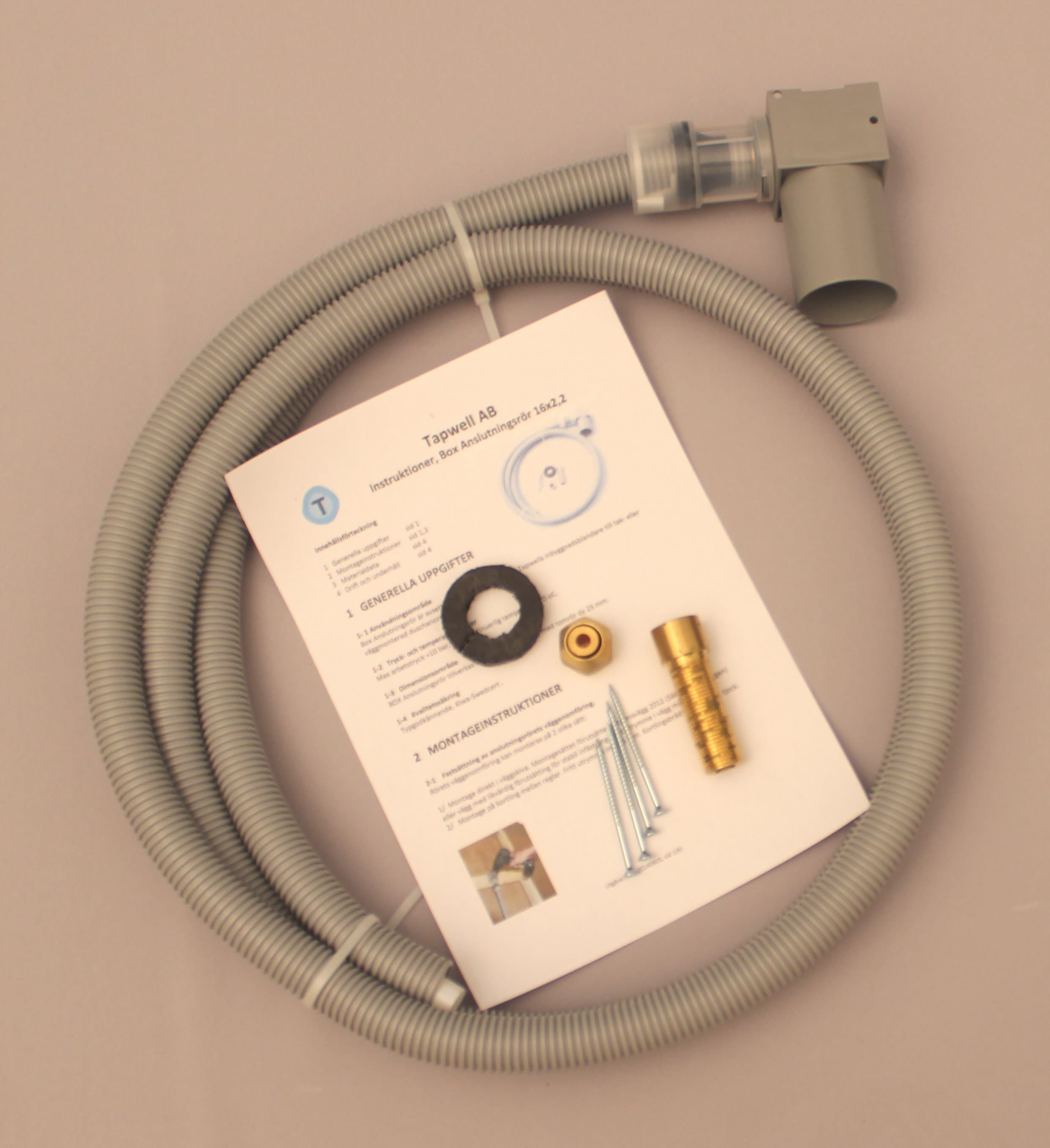 Tapwell Inbyggd Blandare PEX 16x2,2mm/25mm 3m - För Pexrör - RSK 8553584