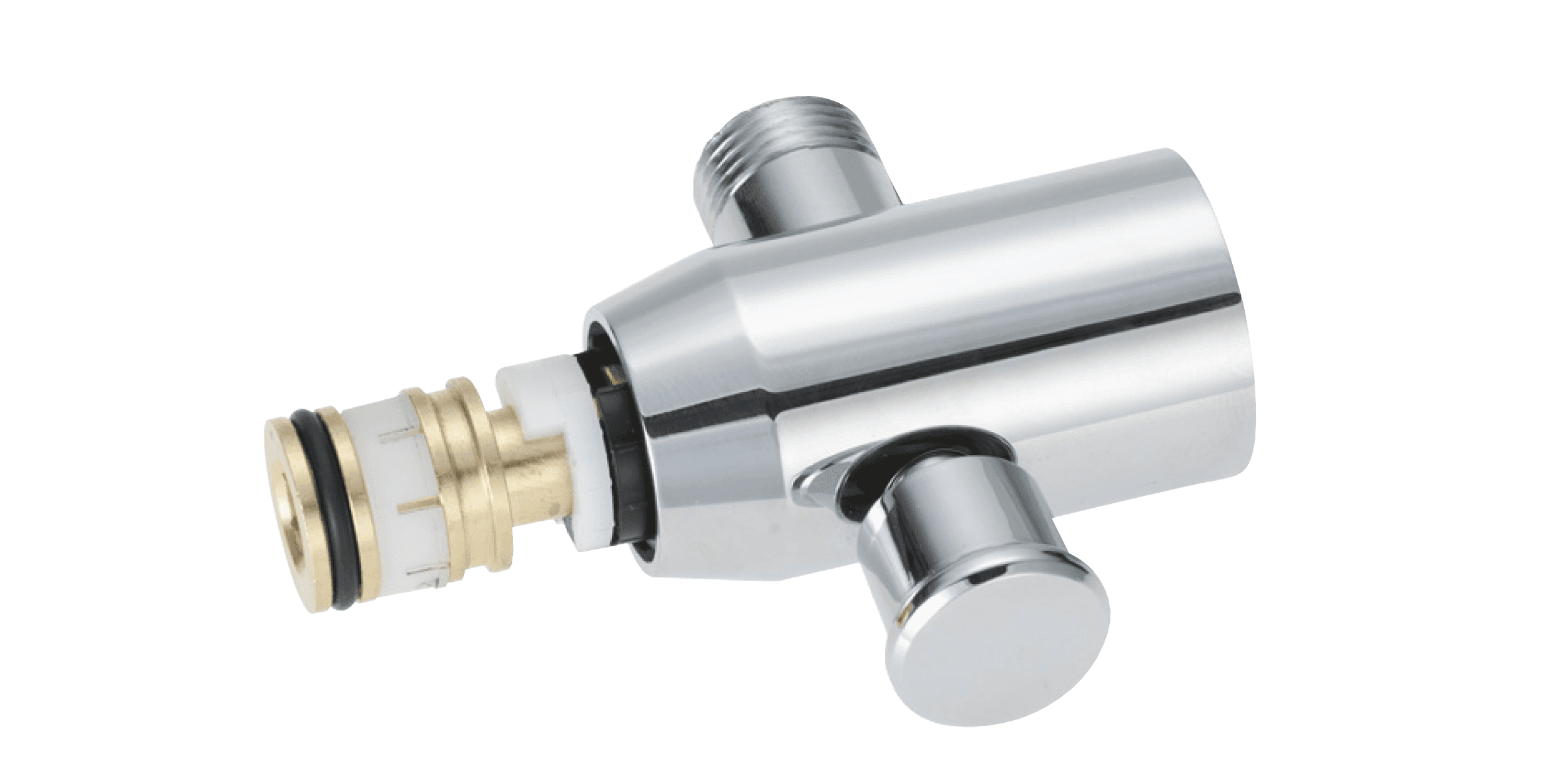 FM Mattsson 9000E Dragomkastare Förkromat - Låsbar Ventil - RSK 8591975