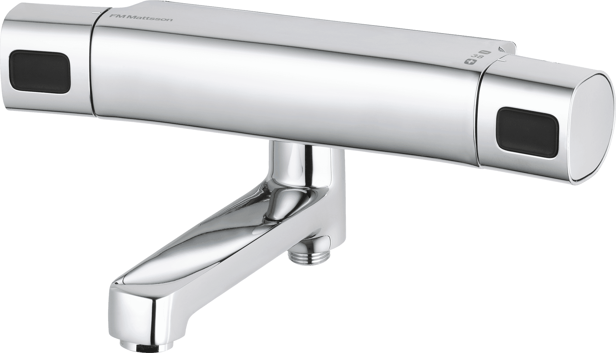FM Mattsson Termostatisk Badkarsblandare Krom - 160mm Röra - RSK 8343299